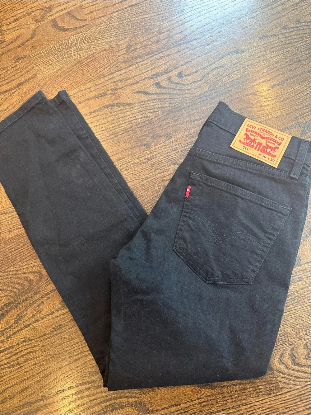 Levi's 511 Men's Black Jeans - denim Classic Straight Fit 30x30